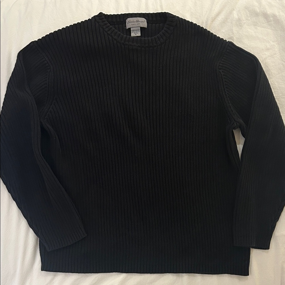 Vintage Eddie Bauer Black Crewneck Sweater